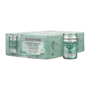 Fever Tree Elderflower Tonic Water - Premium Quality Mixer - Refreshing Beverage for Cocktails & Mocktails. Naturally Sourced In