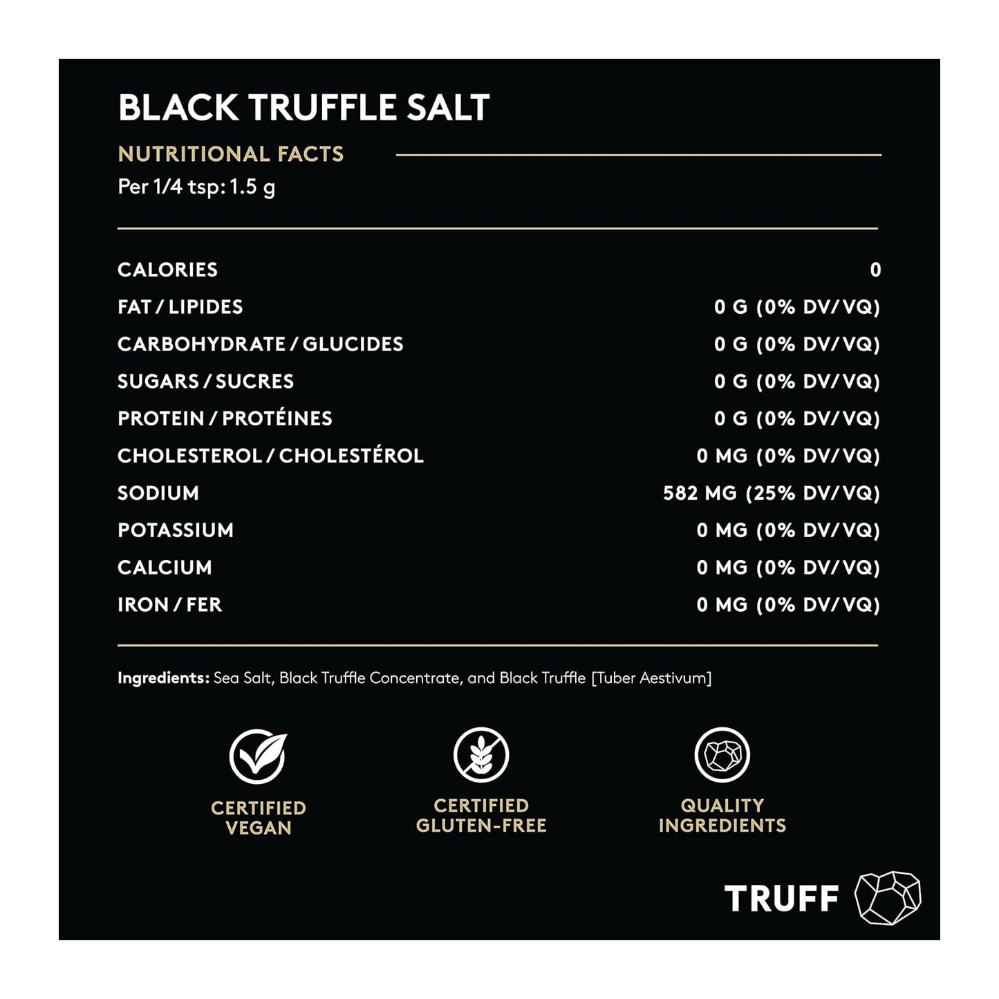 Truff Black Truffle Salt 5.3 Oz