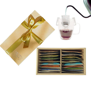 TRIBO COFFEE Single-Serve Portable Pour Over Drip Coffee - Discovery 3 Variety Gift Box | Includes 20 servings (2 of each type)