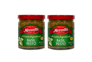 Mezzetta Artisan Ingredients Basil Pesto 6.25 Ounce Jar - Traditional Italian Pesto alla Genovese with Fresh Basil, Parmesan & P