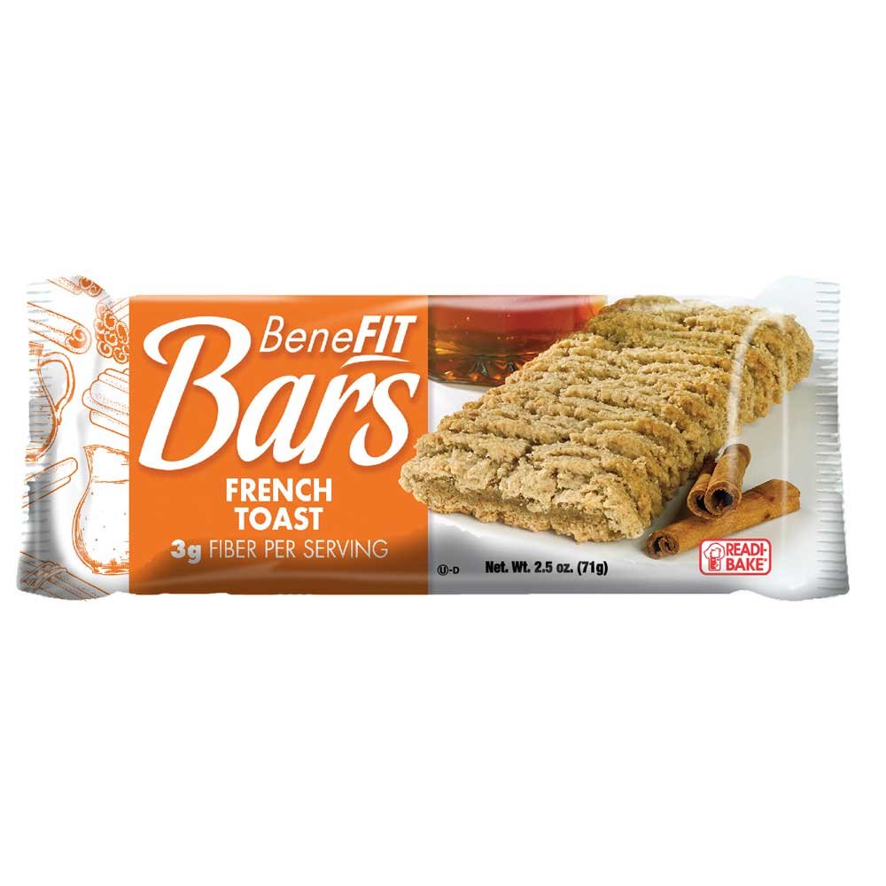 Readi Bake Benefit Bar French Toast, 2.5 Ounce -- 48 per case.