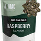 J Mac Botanicals, Organic Red Raspberry Leaf, Herbal Tea (4 Ounce Bag 50+ Cups) Cut & Sifted Dried Leaf