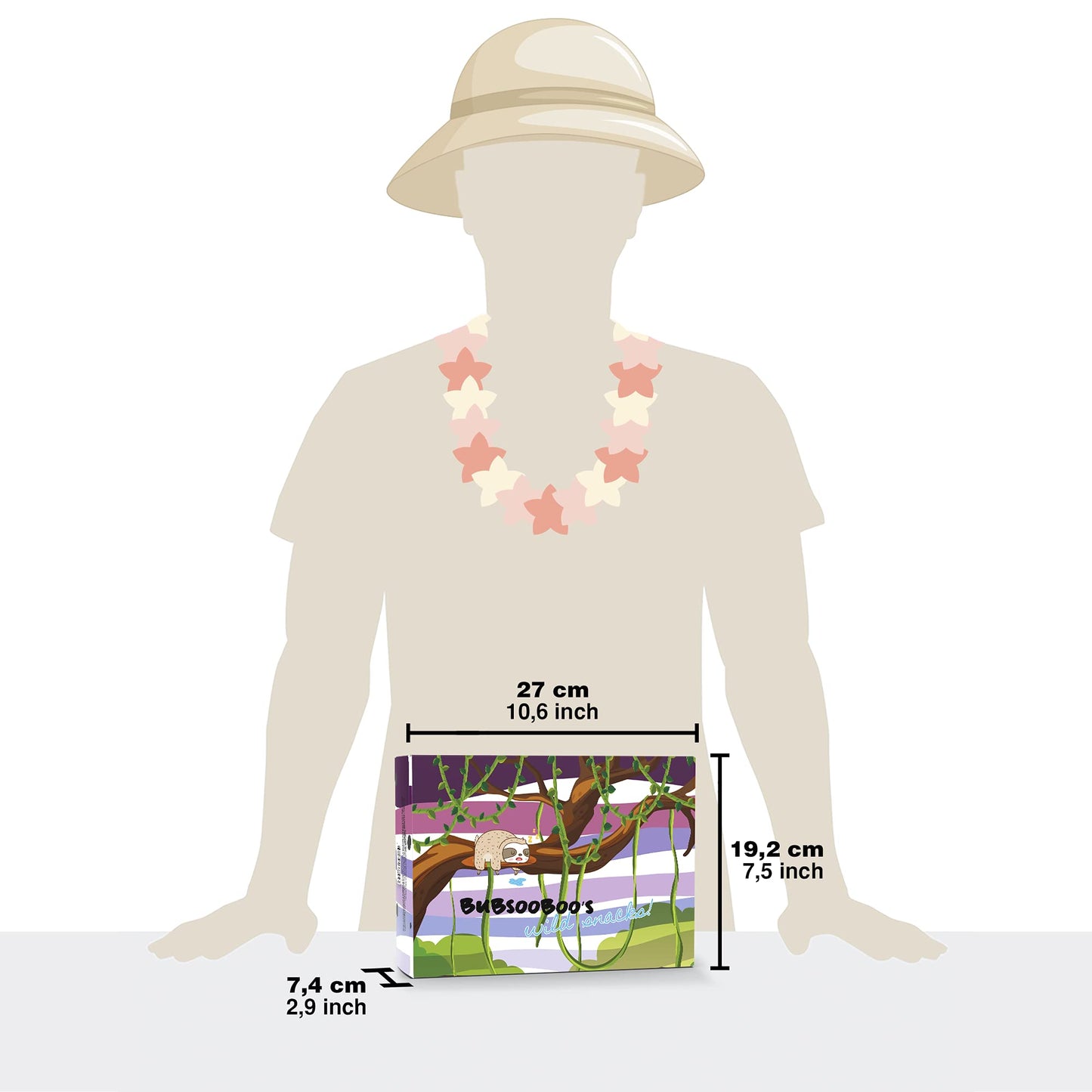 Bubsooboos Wild Snacks Maxi International Snack Box | 21 Full-Size Exotic Snacks | Maxi Purple