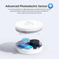 Siterwell Smoke Detector, 10 Year Product Life Fire Alarm With Magnetic Fastening Kit, Smoke Alarm With Photoelectric Sensor And