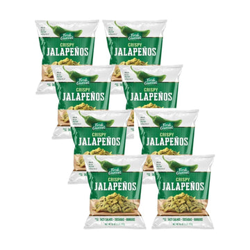 Fresh Gourmet Crispy Lightly Salted Jalapenos Low Carb |Crunchy Snack and Salad Topper 16 Ounce (Pack of 8)