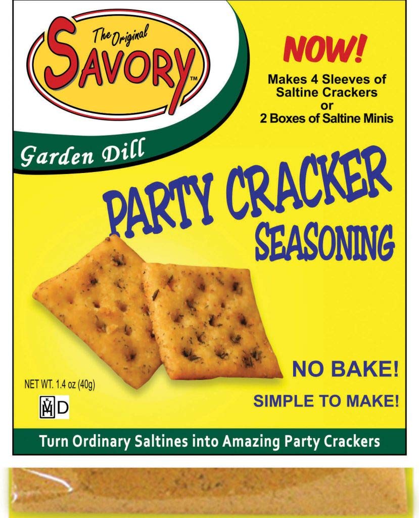 Savory Fine Foods Savory Saltine Seasoning, Garden Dill, 1.4 Ounce (Pack of 4)