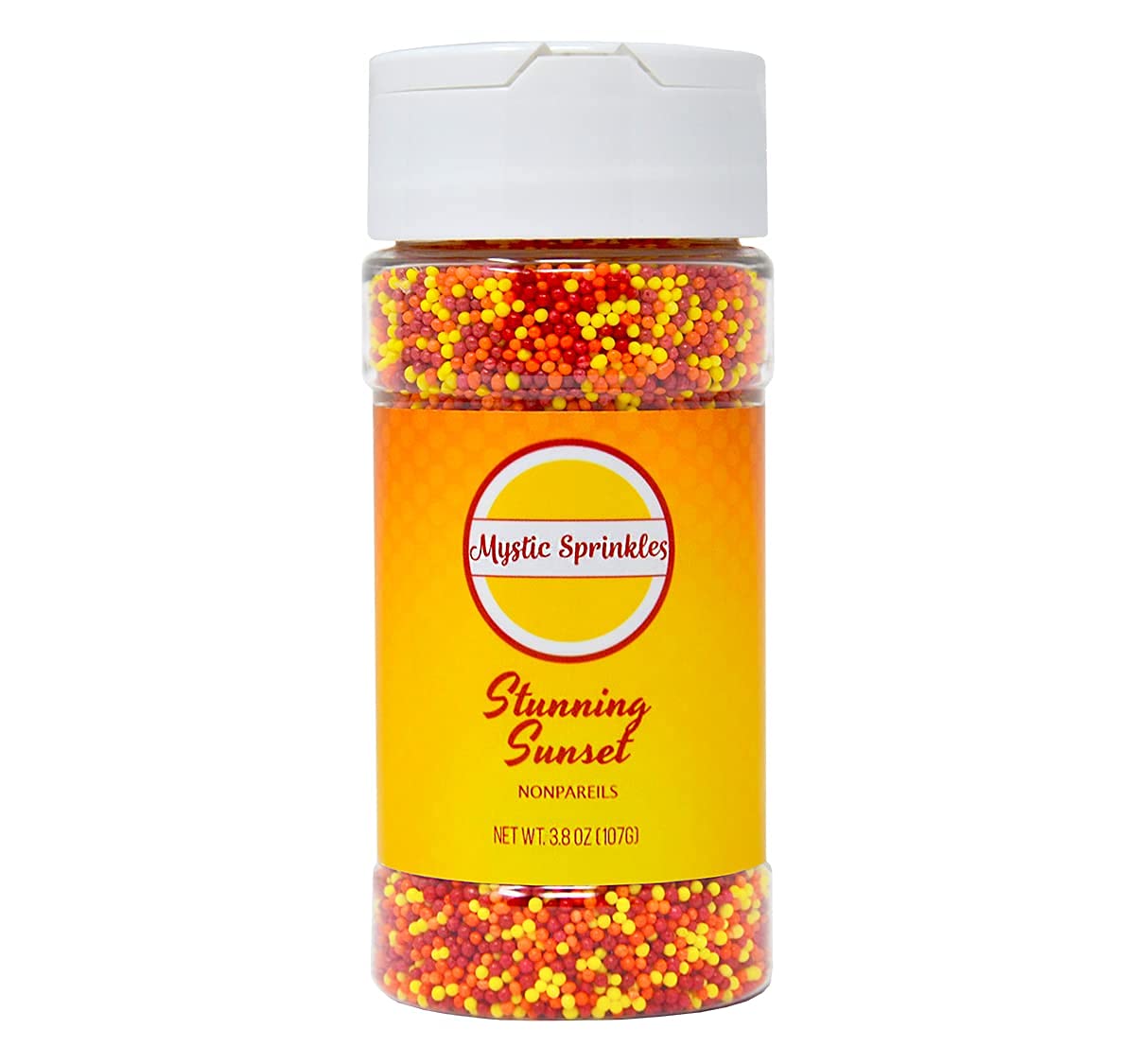 Mystic Sprinkles Nonpareil Sprinkle Mixes (Stunning Sunset Nonpareils Mix 3.8Oz)