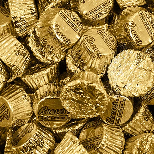 1lb Gold Candy Peanut Butter Cup Miniatures (Approximately 54 Pcs)