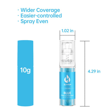 Blue Edible Glitter - Edible Glitter Spray 10G Edible Blue Glitter For Cakes Food Grade Drink Glitter Blue Edible Glitter For Co