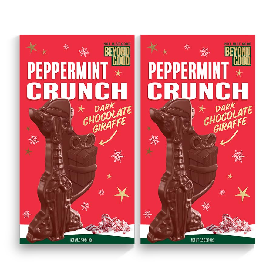 Beyond Good Holiday | Direct Trade  Vegan  Kosher  Non-Gmo | Single Oriflavor Blend Uganda Chocolate | (Peppermint Crunch 2 Pack)