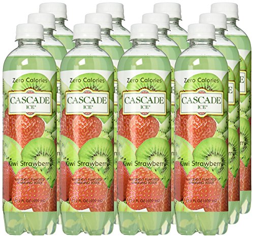 Cascade Ice Sparkling Water, Kiwi Strawberry, Zero Calorie, 17.2 Fl Oz, Pack of 12