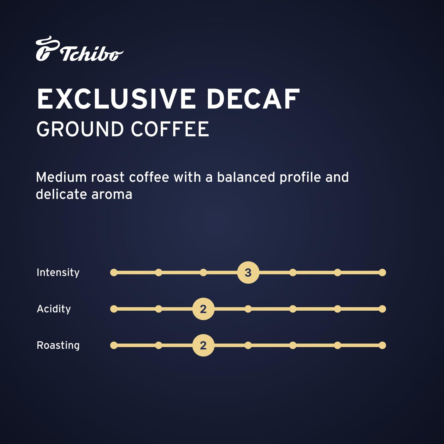 Tchibo Exclusive Decaf Ground Coffee 4 Packs (4X 8.8 Oz)