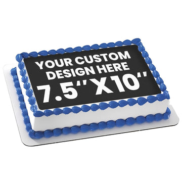 Custom Edible Prints On Cake: Create Your Special Event With Custom Edible Image Toppers - Upload Photos For Unique, Stylish Des