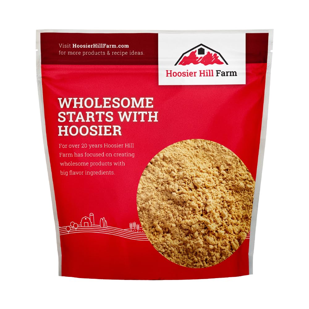 Hoosier Hill Farm Peanut Butter Powder, 5LB (Pack of 1) No Additives, 100% Peanut Powder, 8g of Protein per serving