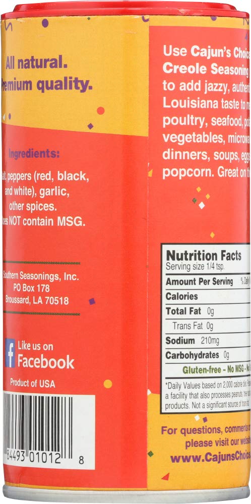 Cajuns Choice Seasoning Creole - 3.8 Oz (Pack Of 2)