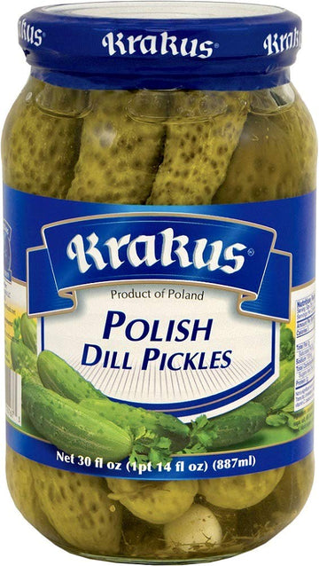 Krakus Polish Dill Pickles 30 Oz (887G) Product Of Poland