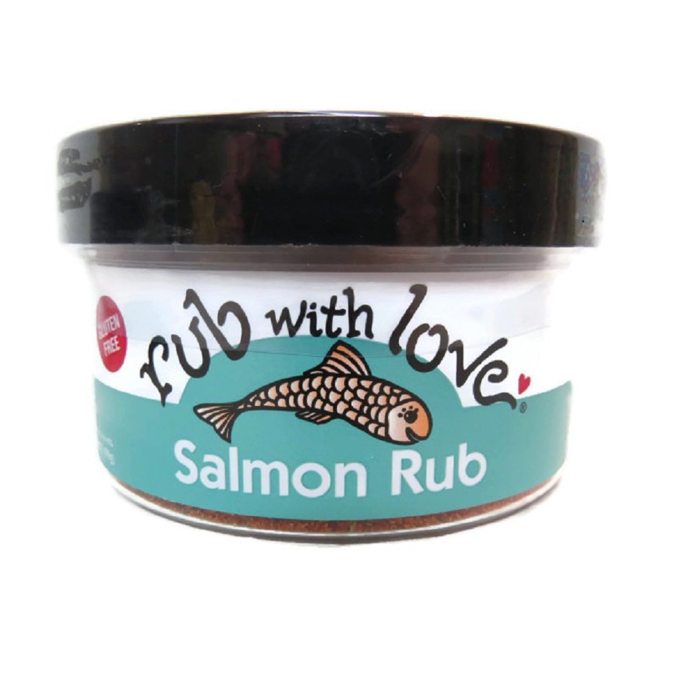 Rub with Love Salmon Rub Seasoning - 3.5 oz Jars, Pack of 2