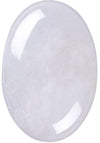 Ufeel Clear Quartz Palm Stone Crystal - Natural Chakra Therapy Polished Healing Crystal Oval Pocket Gemstone For Anxiety Stress 