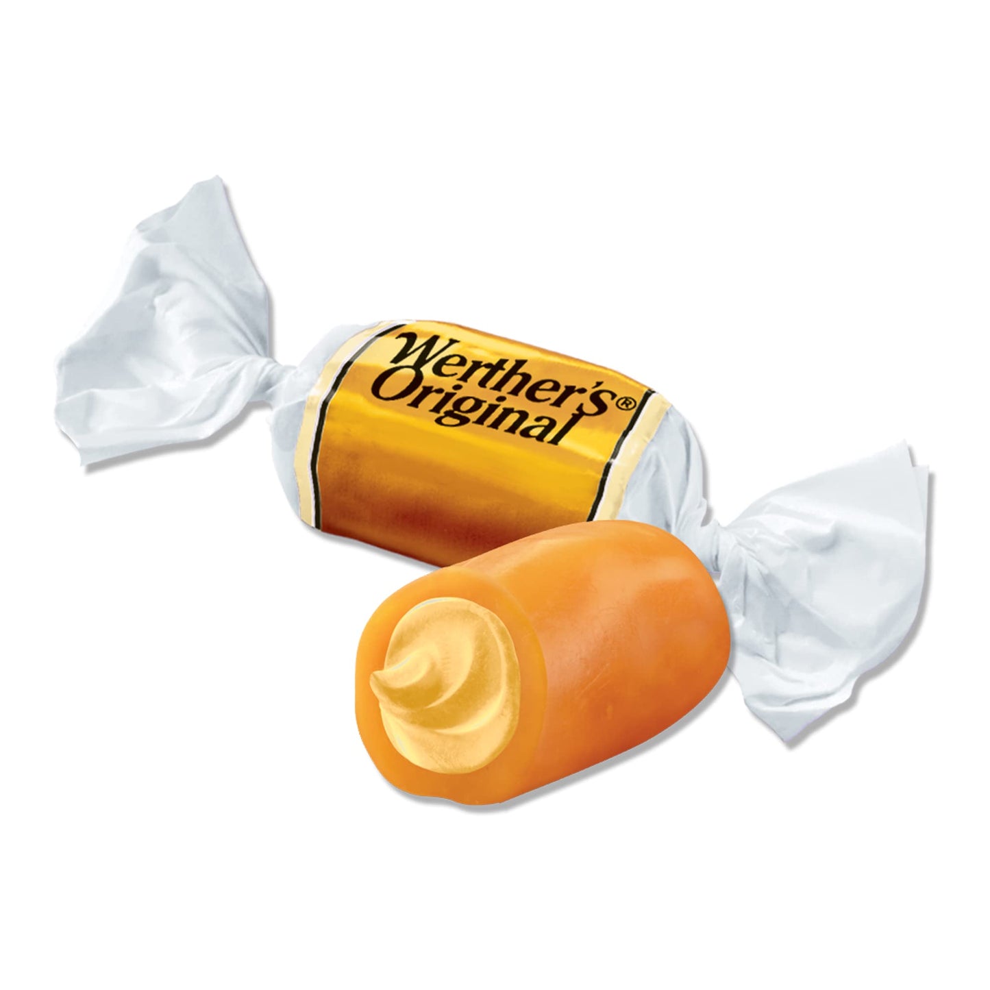 Werthers Original Soft Vanilla Crème Caramel Candy, 4.51 Oz Bags, Pack of 12