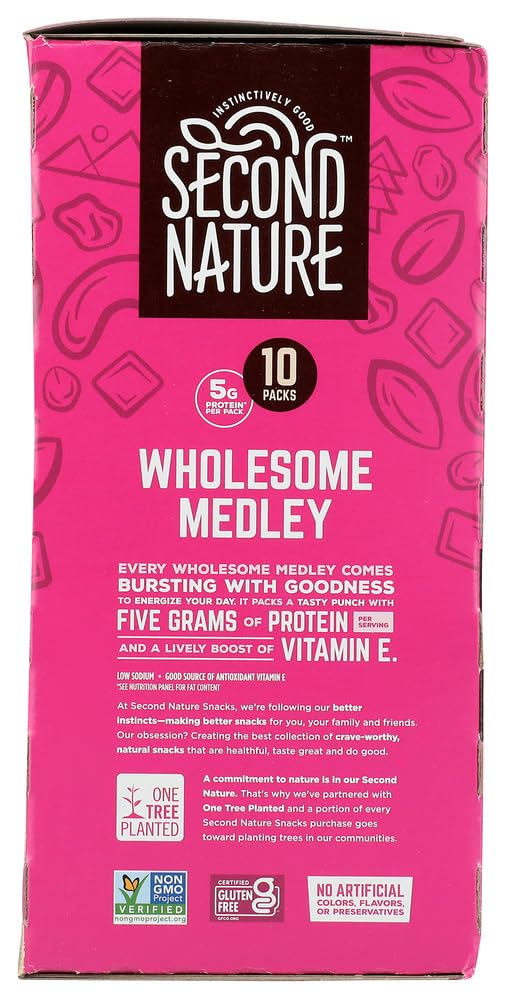 Second Nature Wholesome Medley Trail Mix 10 Pack, 15 Oz