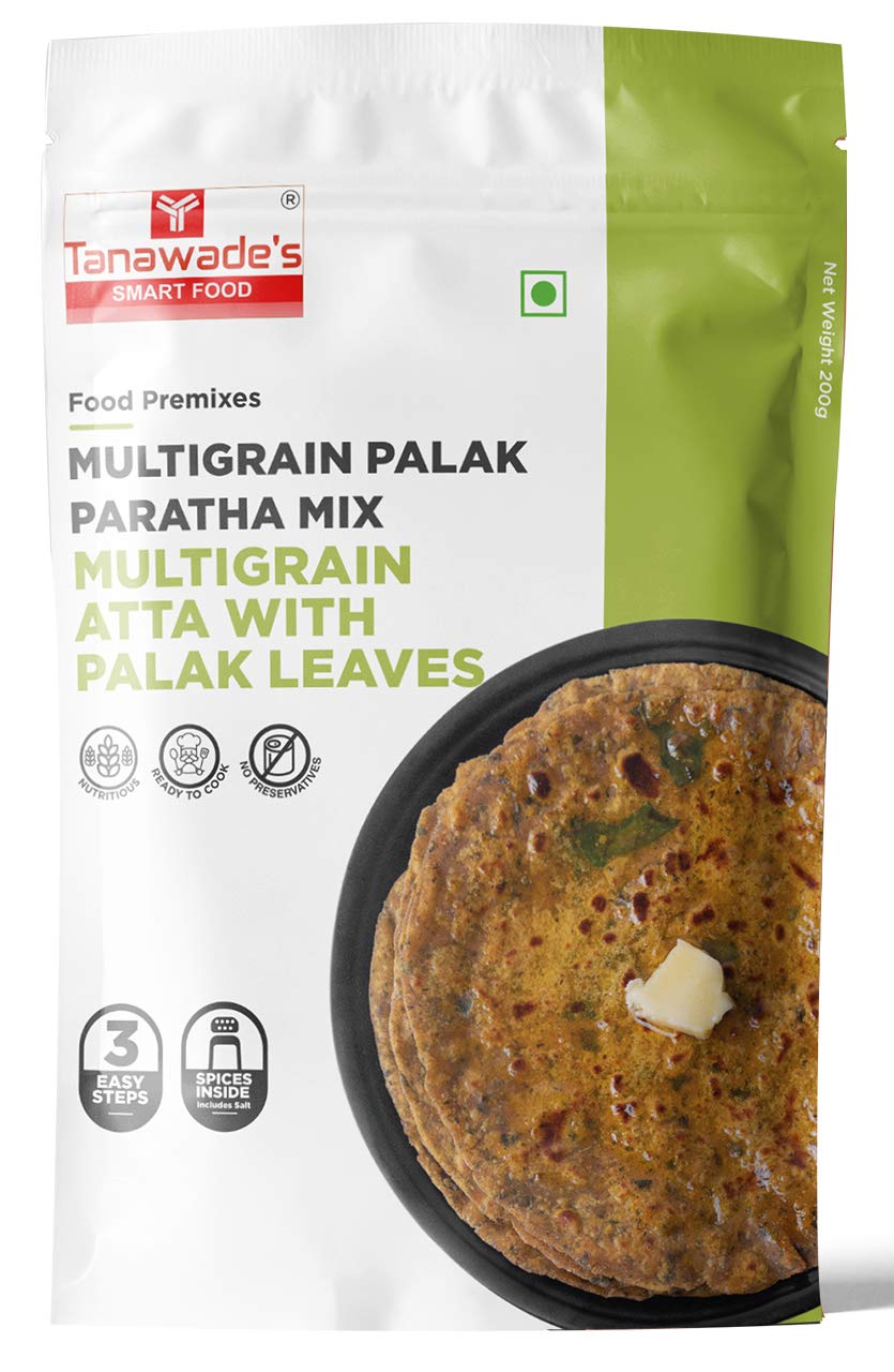 Tanawades Smart Food Paratha Combo, Instant Lal Math Paratha, Palak Paratha Mix, Ready To Cook, Home Food With Hand Picked Flavo