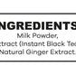 QuikTea Unsweetened Ginger Chai Tea Latte - 10 Count Single Box - All Natural & Preservative Free Authentic Instant Chai
