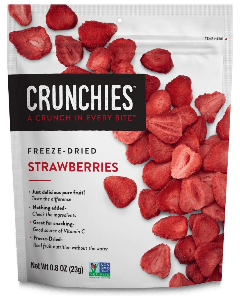 Crunchies Freeze-Dried Fruits, 100% All Natural Crispy Fruit, Non Gmo And Kosher, Resealable Freeze Dried Fruit Snack Packs, Pac