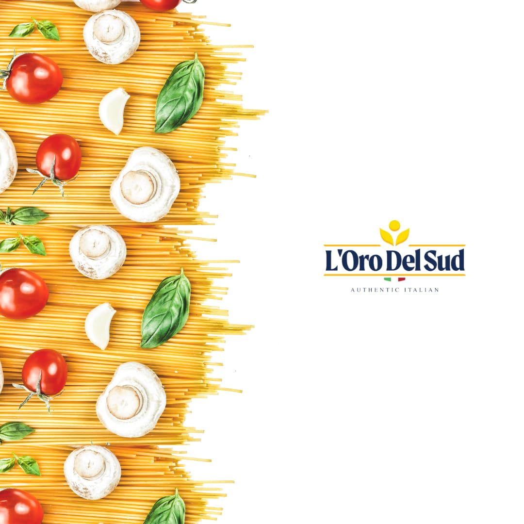 Organic Fettuccine, 100% Durum Wheat, Italian Pasta, Premium Quality Product Of Italy (4 Pack X 16 Oz) Non Gmo, Vegan, Kosher Ce