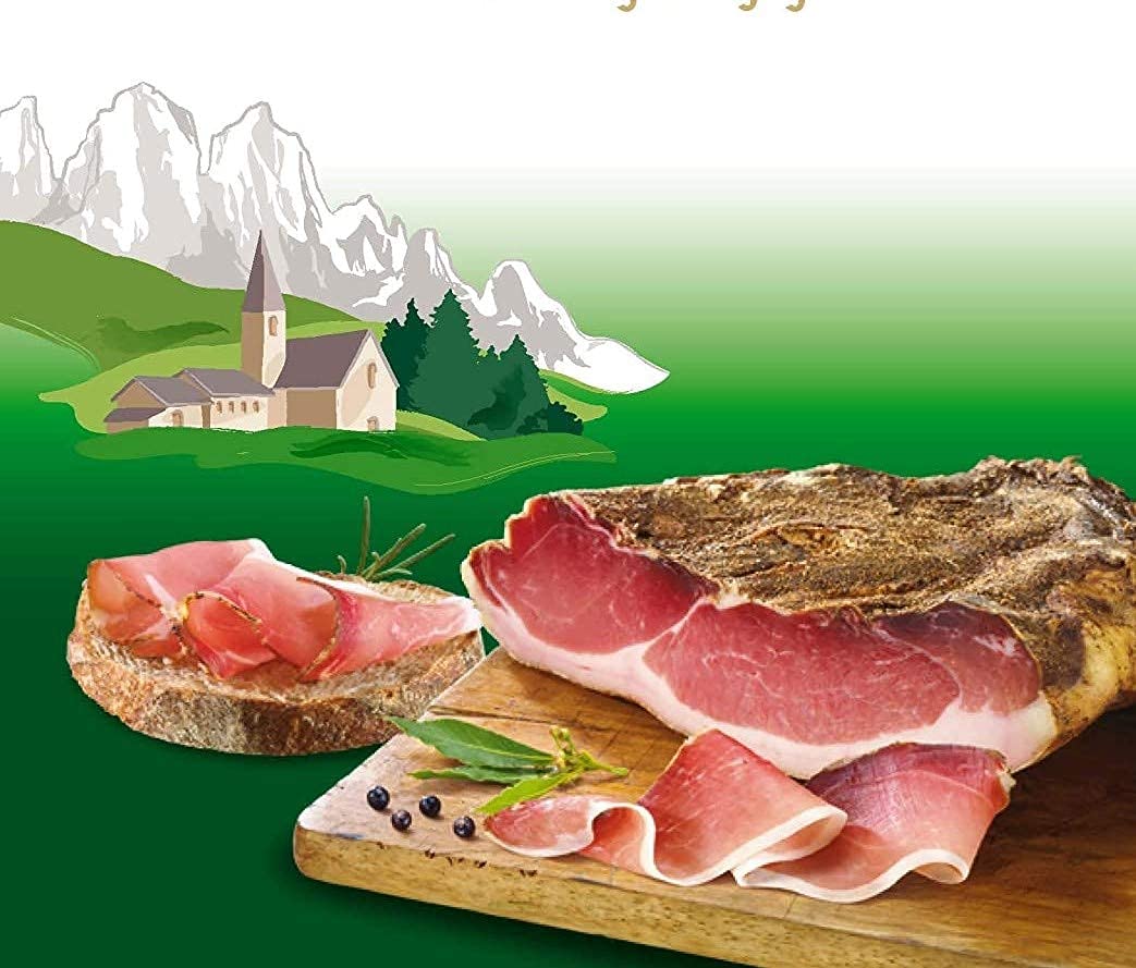 Moser Seasoned and Smoked Italian Ham, Boneless, Approx. 6 lbs, Alto Adige IGP, Best Sliced Thin