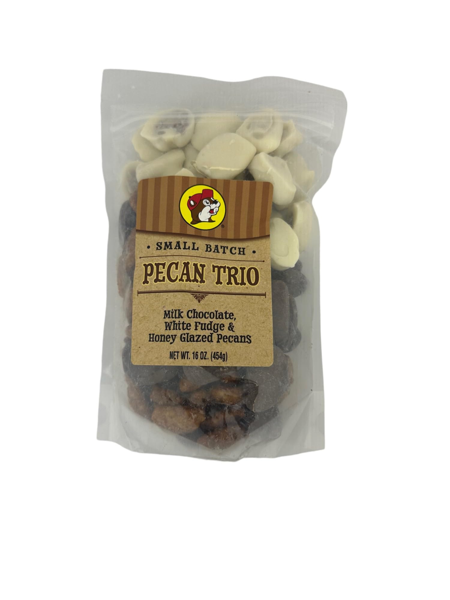 Buc-ees Organic Candied Pecans Variety Pack – Roasted, Salted, Glazed & Chocolate-Covered – 16 Ounce Non-GMO Snack