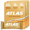 Atlas Bar - 20g Protein, 1g Sugar, 0g Seed Oils, 0g Artificial Sweeteners (Salted Peanut Butter, 36 Count)