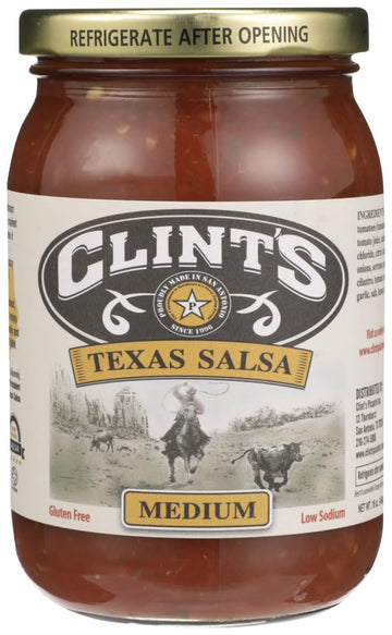 Clints Texas Medium Salsa 16.0 OZ (Pack of 1)