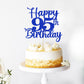 Kaoenla 95th Birthday Cake Topper, Blue, Cheers to 95 Years, Model DDY-695-13-706-75