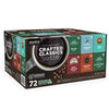 Keurig Crafted Classics Coffee K-Cups Pods 6 Variety Collection Med Roast, Chocolate, 72 Count