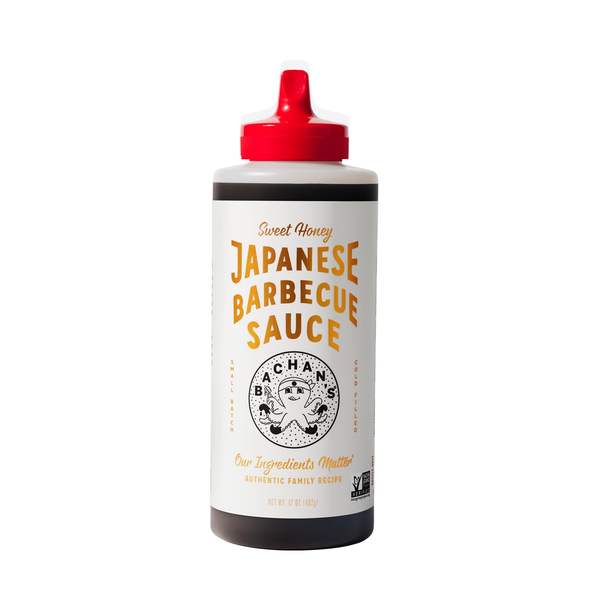 Bachan'S - Sweet Honey Japanese Barbecue Sauce, 17 Oz, Small Batch, Non Gmo, No Preservatives, Bpa Free. Condiment For Wings, Ch