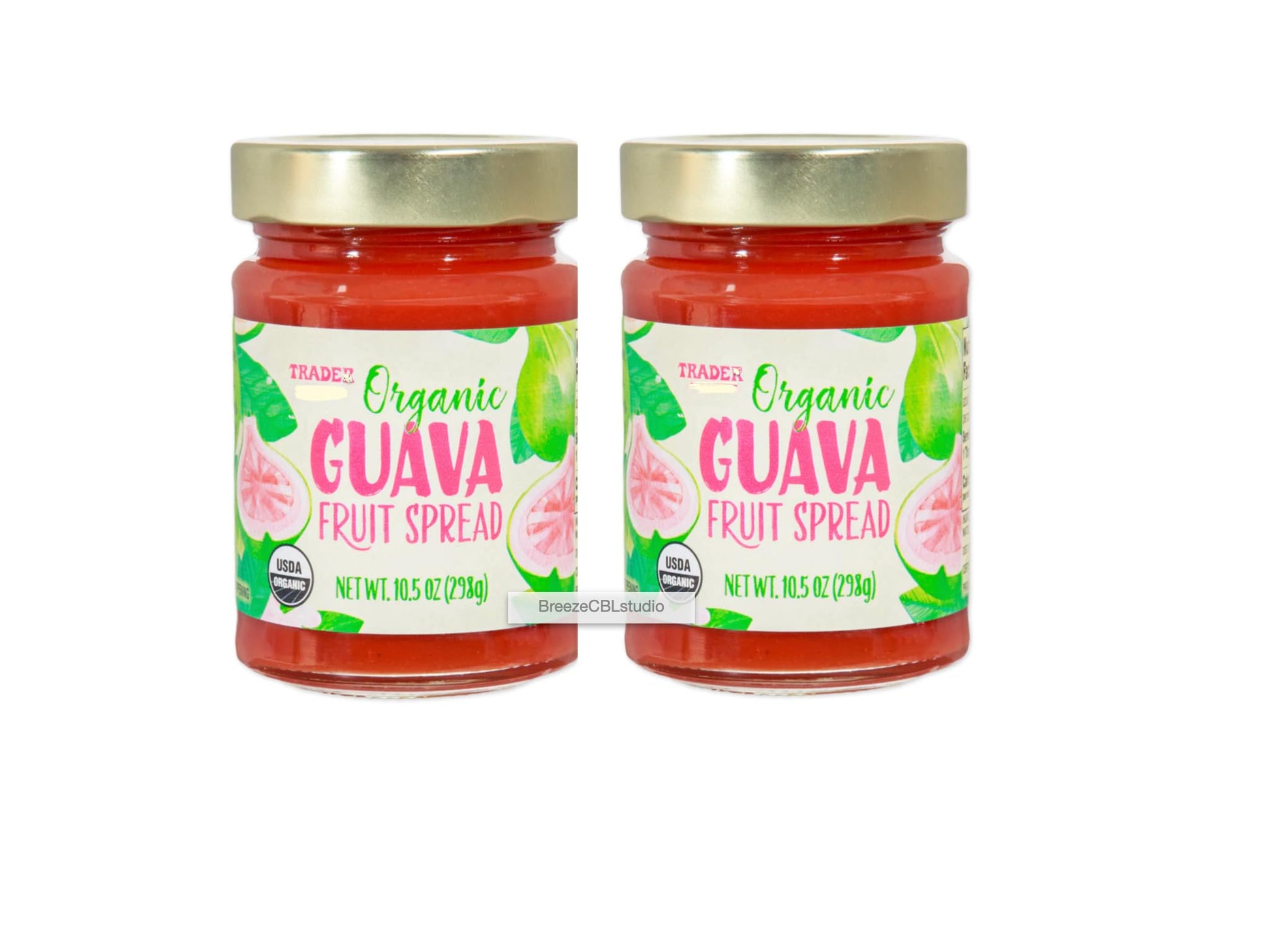 Limited Organic Guava Fruit Spread trader joe 10.5oz each, Pack of Two Jars