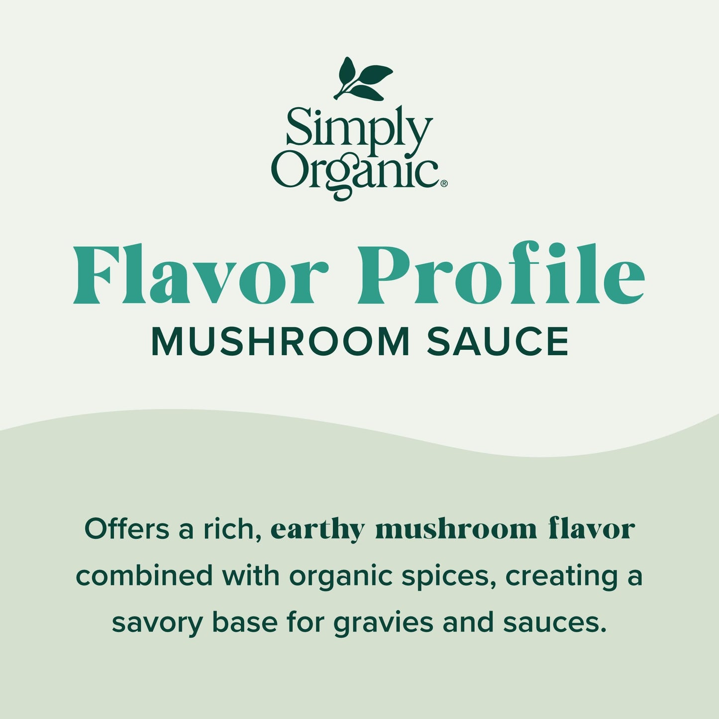 Simply Organic Mushroom Sauce Mix, Certified Organic, Vegetarian, Gluten-Free | 0.85 oz | Pack of 12