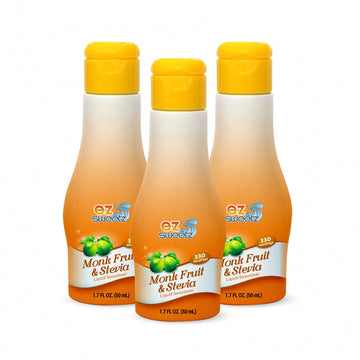 Monk Fruit &Stevia (1.7 FL OZ - Liquid Sweetener 330 Servings/Bottle | 3Pack)