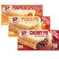 JJ s Bakery Snack Pie Variety Pack - Fresh Baked Fruit Pies Apple, Cherry, Chocolate, Lemon, Peach, Pie Crust Nut-Free Individu