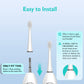 Replacement Brush Heads For ???????????????? ??????????-???????????? Flossing Toothbrush With Cover, Compact, 3 Count White, Har
