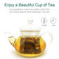 FullChea Jasmine Pearl Tea - Loose Leaf Green Tea with Delightful Aroma - 4oz / 113g