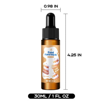 Cake Batter Flavoring 1 Fl Oz Cake Batter Extract For Baking Concentrated Candy Flavoring For Candy Making - With Glass Dropper
