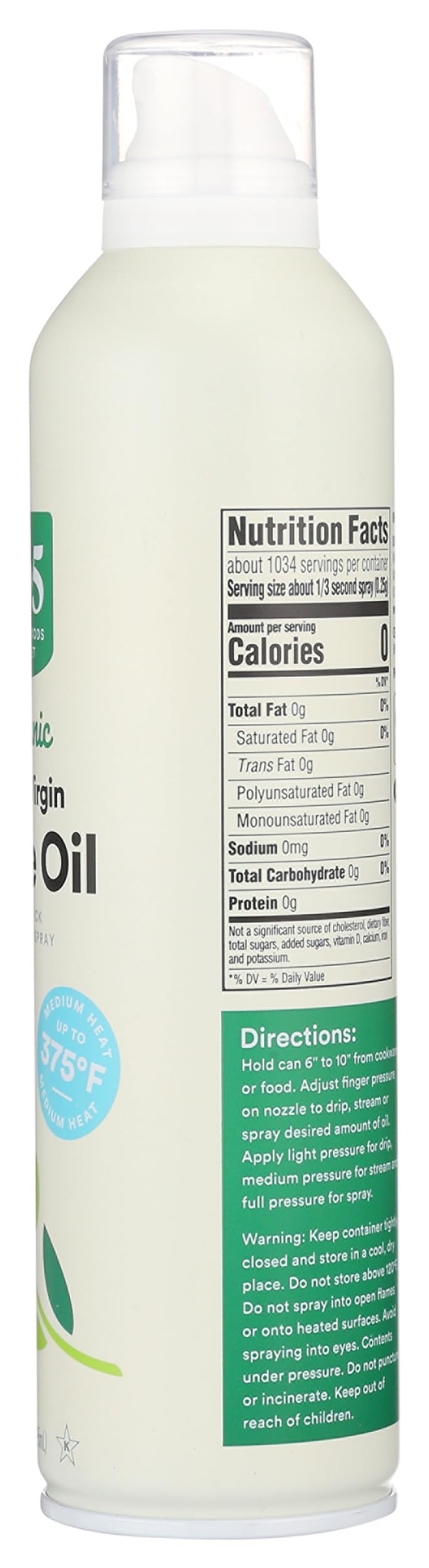 365 By Whole Foods Market  Extra Virgin Olive Oil Spray  10 Fl Oz