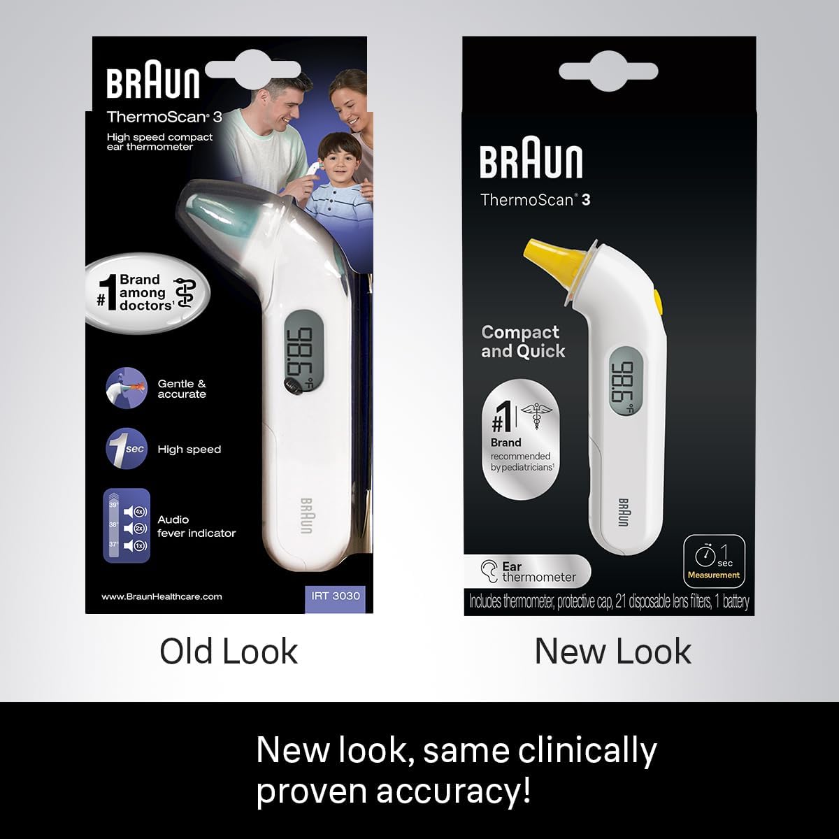 Braun Thermoscan3 Ear Thermometer For Babies Kids Toddlers And Adults Display Is Digital And Accurate Thermometer For Precise Fe