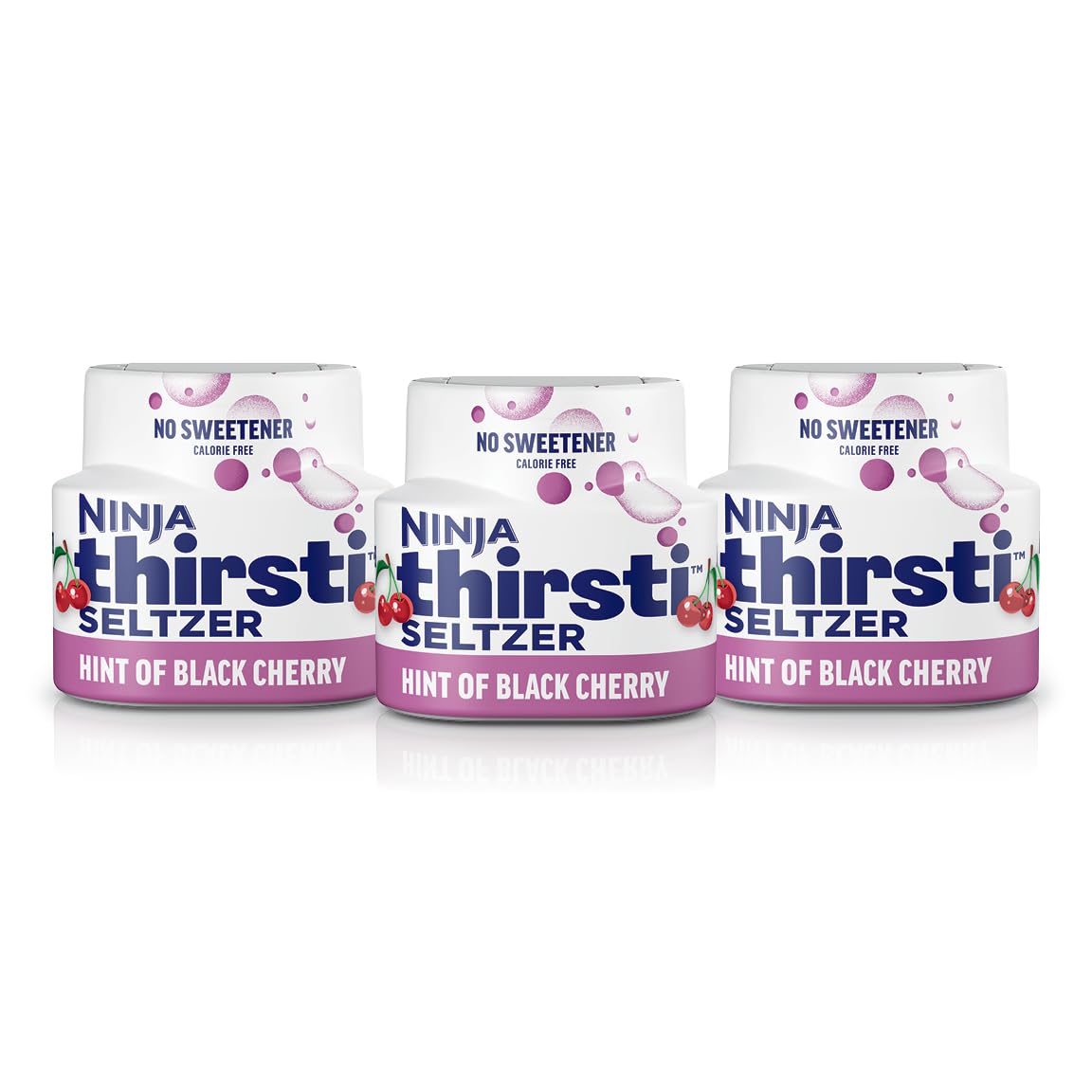 Ninja Thirsti Flavored Water Drops, SELTZER Black Cherry, Crisp and Refreshing Sparkling Water, Zero Calories, Zero Sugar, Zero 
