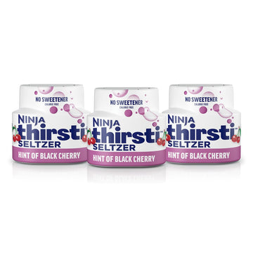 Ninja Thirsti Flavored Water Drops, SELTZER Black Cherry, Crisp and Refreshing Sparkling Water, Zero Calories, Zero Sugar, Zero 