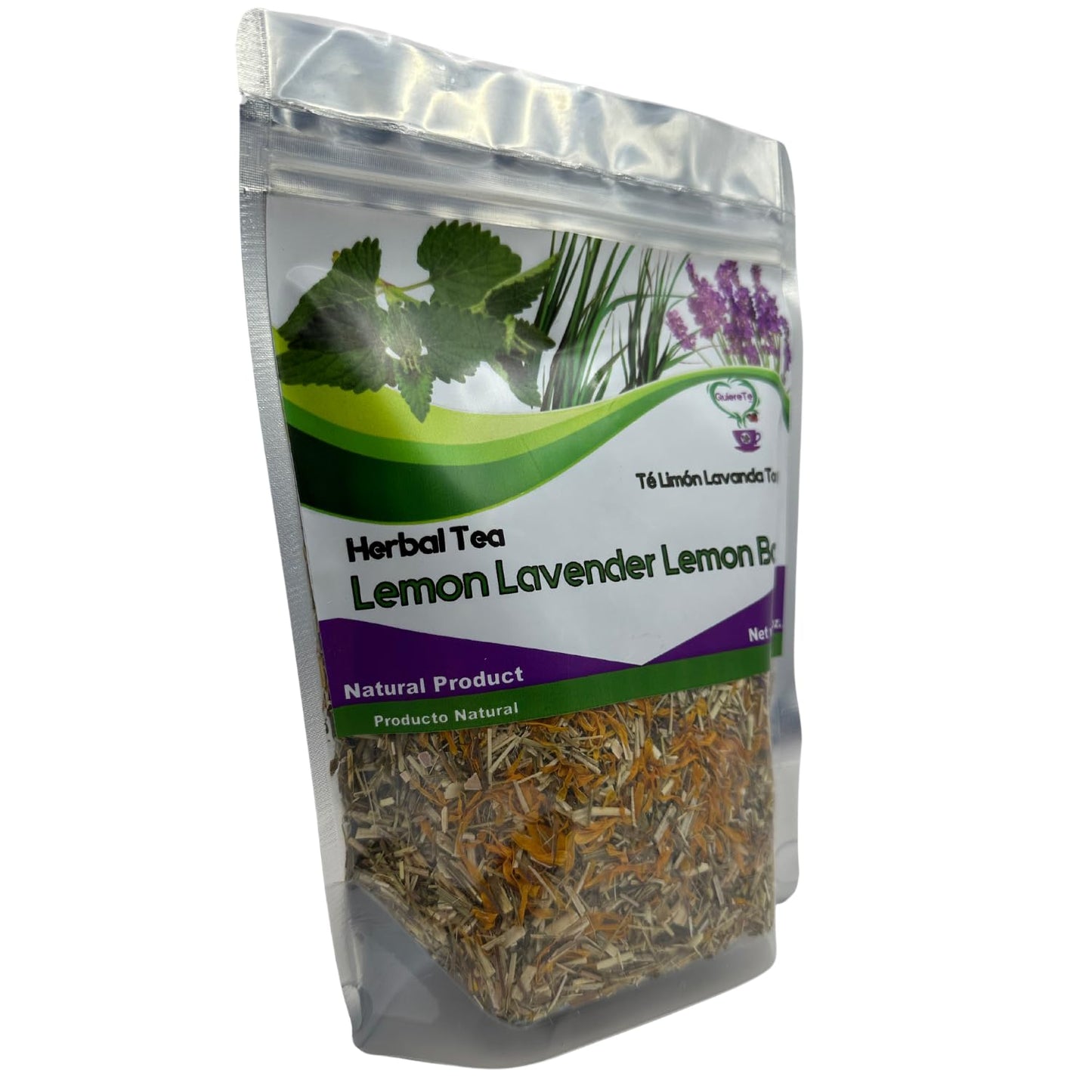 Quiere Te Loose Leaf Tea, Toronjil Chamomile & Lavender, 5.3 oz, Resealable Bag, Natural Herbal Tea from Mexico