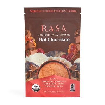 Rasa Magnificent Mushrooms Hot Chocolate | Adaptogenic Hot Cocoa Mix, Made With Organic Cacao and Organic Mushrooms | Superfunct