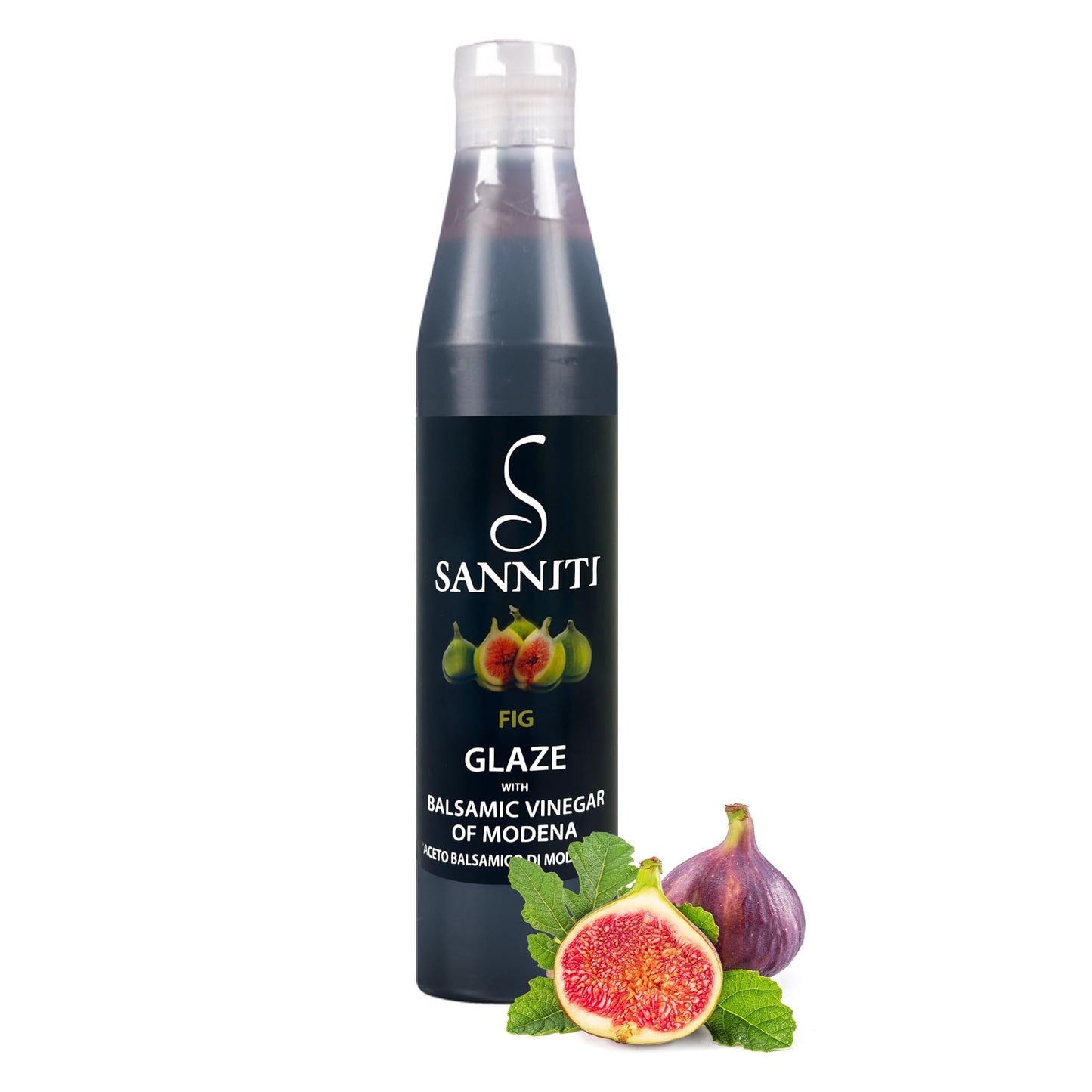Sanniti Italian Balsamic Vinegar Fig Glaze, 12.9 Ounce (Pack Of 2)