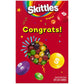 Skittles Original Chewy Candy Gift Box With Congrats Card For Graduation, Anniversary, Engagement, Wedding, Baby, New Job And All Congratulations Celebration Card Gift, 11.28 Oz Box